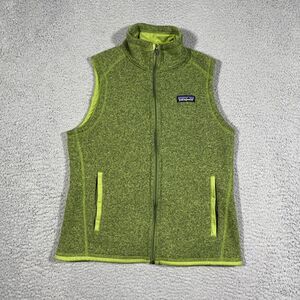 Patagonia Better Sweater Full Zip Vest Sz Small Green Women's EUC